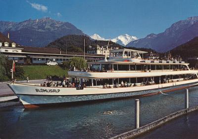 Jezioro Thunersee w Szwajcarii, ok.1972