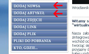 Dodawanie newsów i artykułów