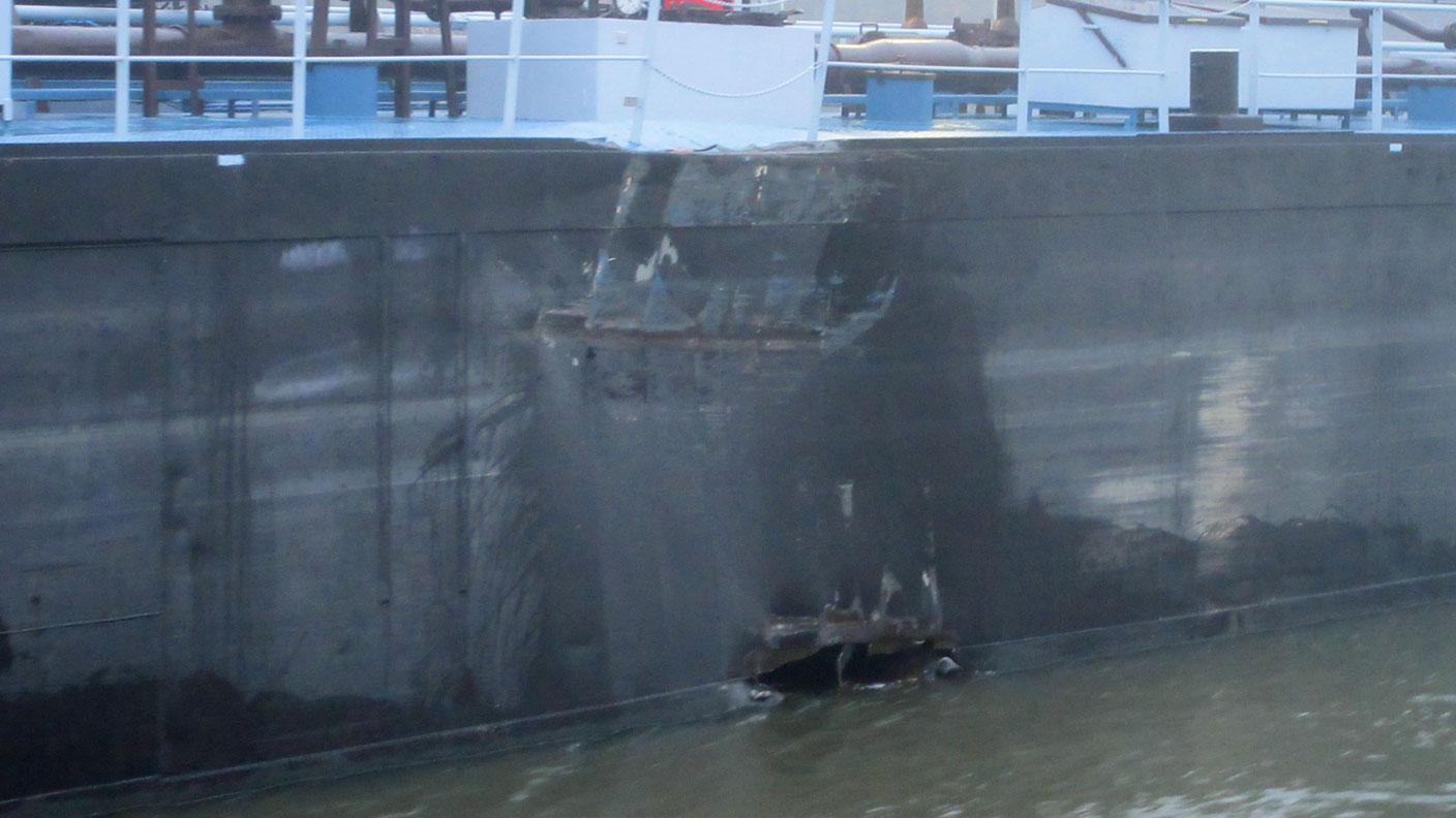 Kolizja statków na Renie