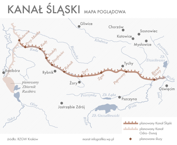 Kanał Śląski. Rząd połączy Wisłę z Odrą?