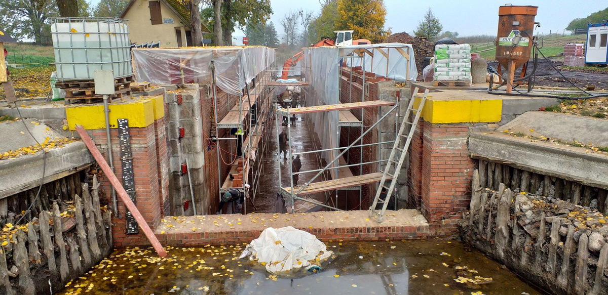 Modernizacja śluzy żeglownej nr 8 Lisi Ogon