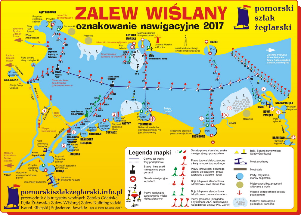 Nowy schemat oznakowania nawigacyjnego Zalewu Wiślanego.