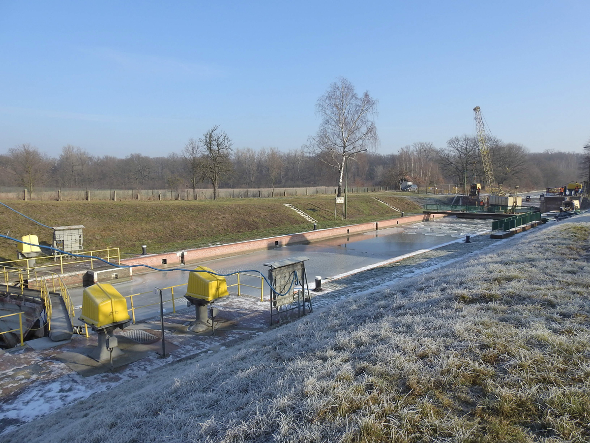 Dodatkowe prace w ramach remontu śluzy Opatowice we Wrocławiu