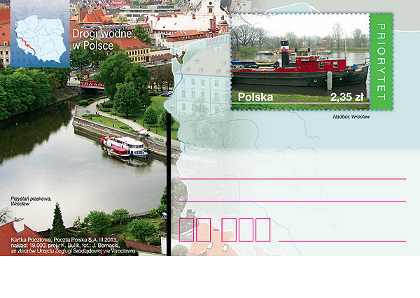 Drogi wodne w Polsce na kartkach pocztowych