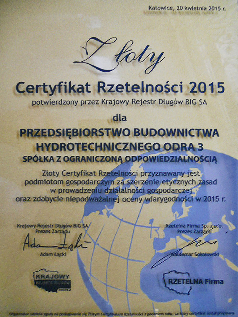 Złoto dla zuchwałych czyli złoto dla rzetelnych firm